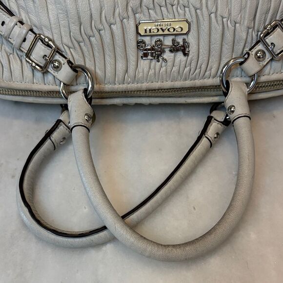 Coach Madison Sophia Gathered Leather Convertible Satchel - Picture 11 of 16